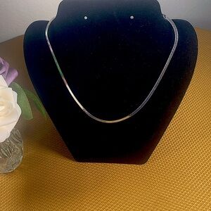 Herringbone Chain .925 Sterling 18 inches